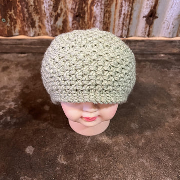 Eyelet Moss Baby Hat -- a loom knit pattern