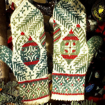 Merry Christmas Tree Mittens