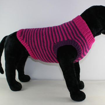 Chunky Stripe Dog Coat