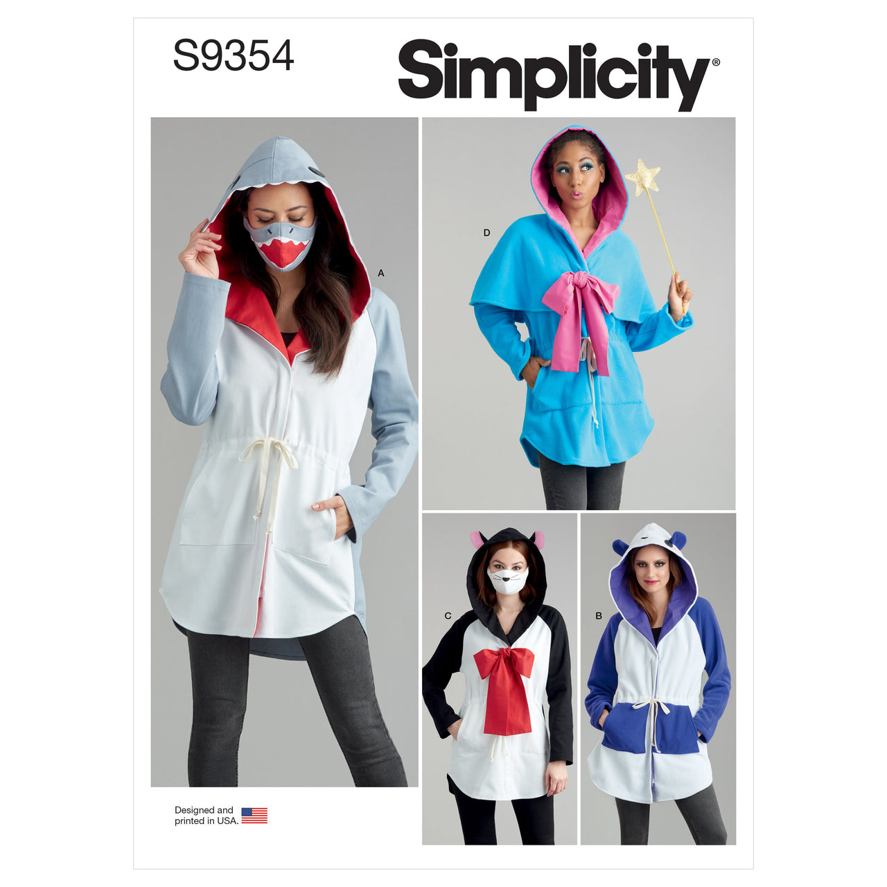 Simplicity Misses' Jacket Costume with Masks and Hat S9354 - Sewing Pattern