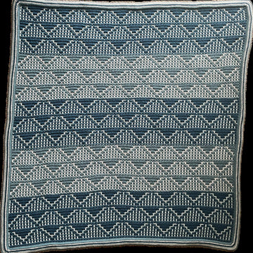 Inverter Mosaic Crochet Blanket