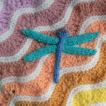 RAINBOW RIPPLES Buggy Blanket