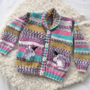 Child's Unicorn Cardigan