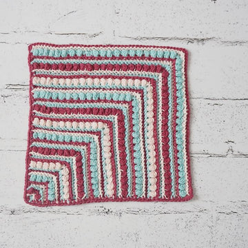 Rosettes and Ridges Washcloth
