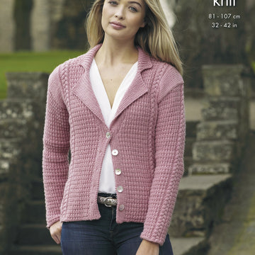 Ladies’ Cardigan & Waistcoat in King Cole Majestic DK - 4923 - Downloadable PDF