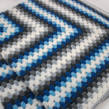 Laurie’s Winter Infinity Granny Rectangle Crochet Blanket