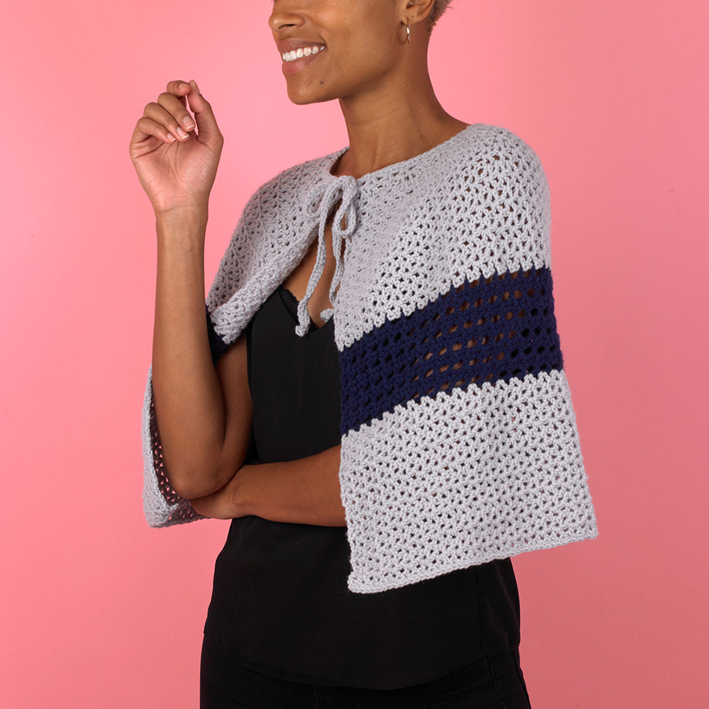 Celebration Capelet - Free Crochet Pattern For Women in Paintbox Yarns Baby DK