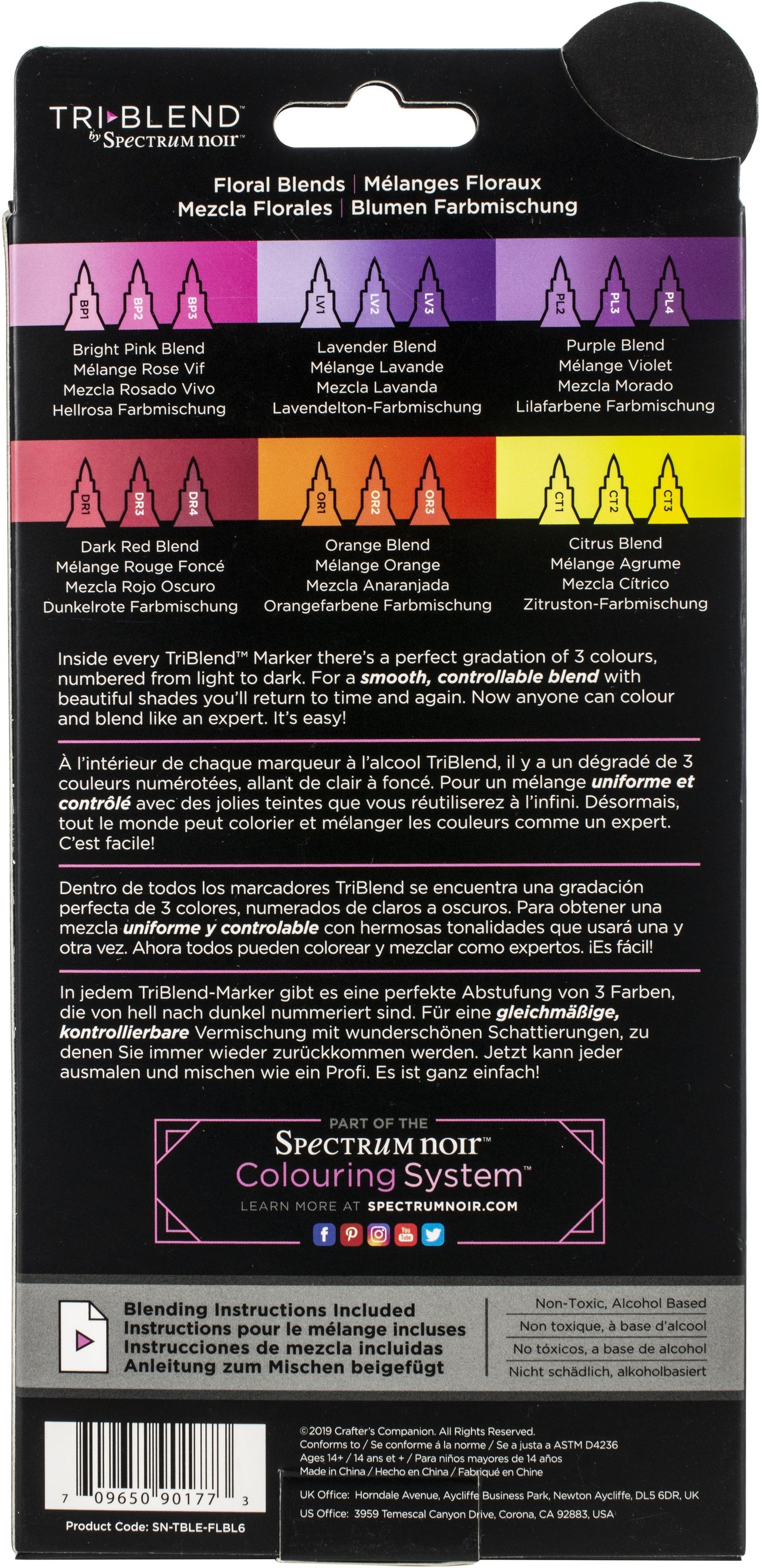 Spectrum Noir TriBlend - Floral Blends 6 Pens