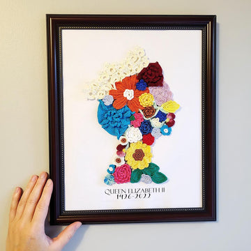 Queen Floral applique crochet pattern