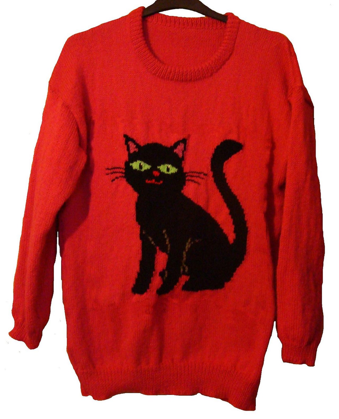 Childrens & Adults Black Cat Jumper