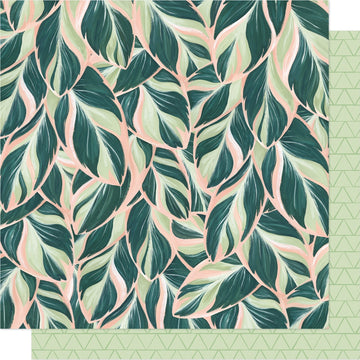 American Crafts One Canoe Two Willow Double-Sided Cardstock 12"X12" 25/Pkg - Lush