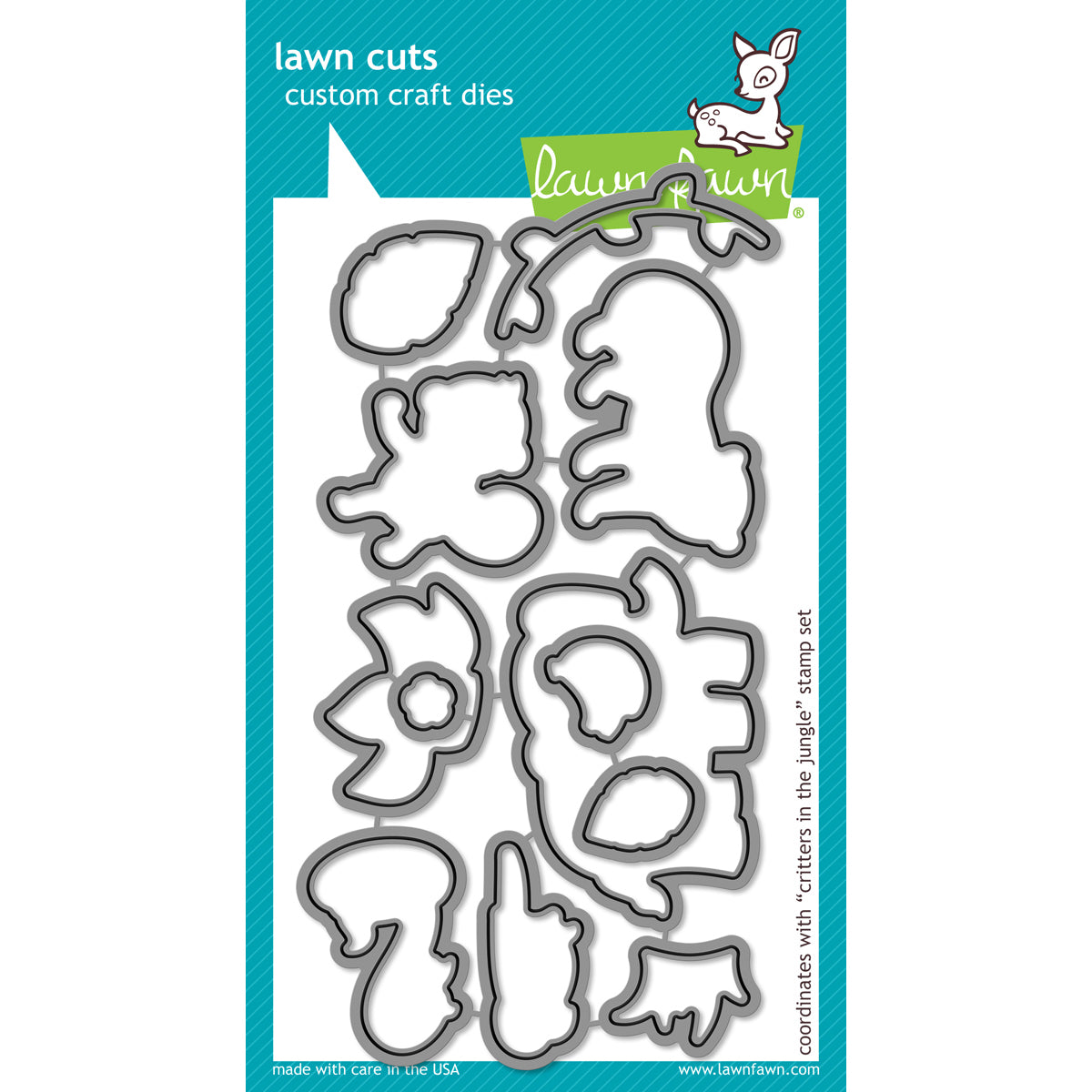 Lawn Fawn Lawn Cuts Custom Craft Die - Critters In The Jungle