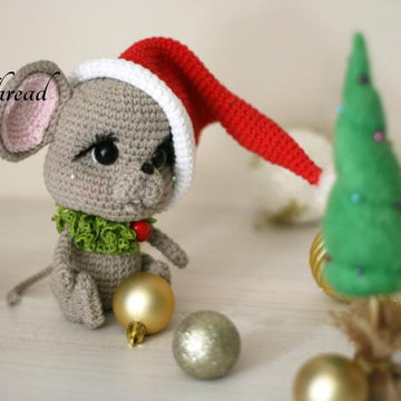 Marichi, the Chibi Christmas Mouse Amigurumi