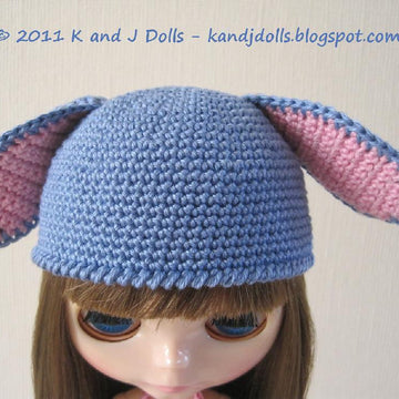 Donkey Hat and Dress Pattern for Blythe Dolls