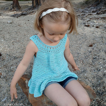 Crochet girl's top - Sunny Skies Top