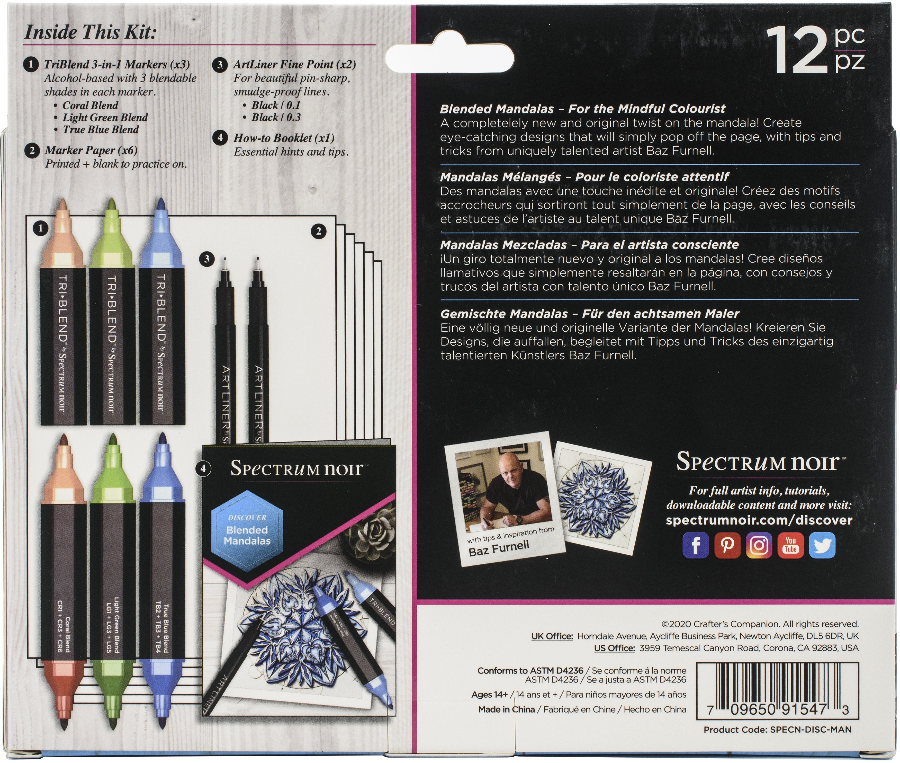 Spectrum Noir Discovery Kit - Blended Mandalas