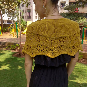 Honey and Lavender Shawl (DK weight)