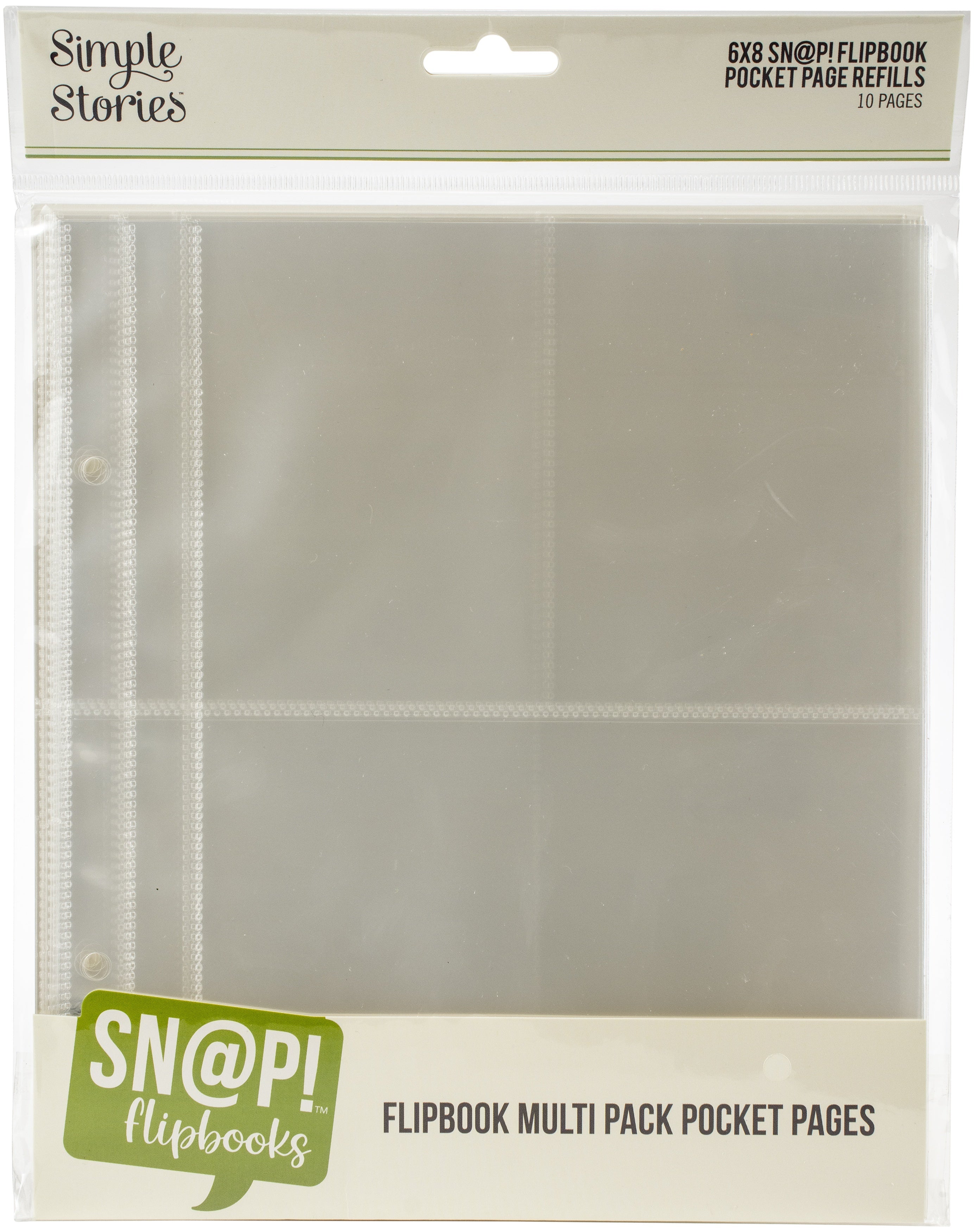 Simple Stories Sn@p! Pocket Pages For 6"X8" Flipbooks 10/Pkg - Multi Pack