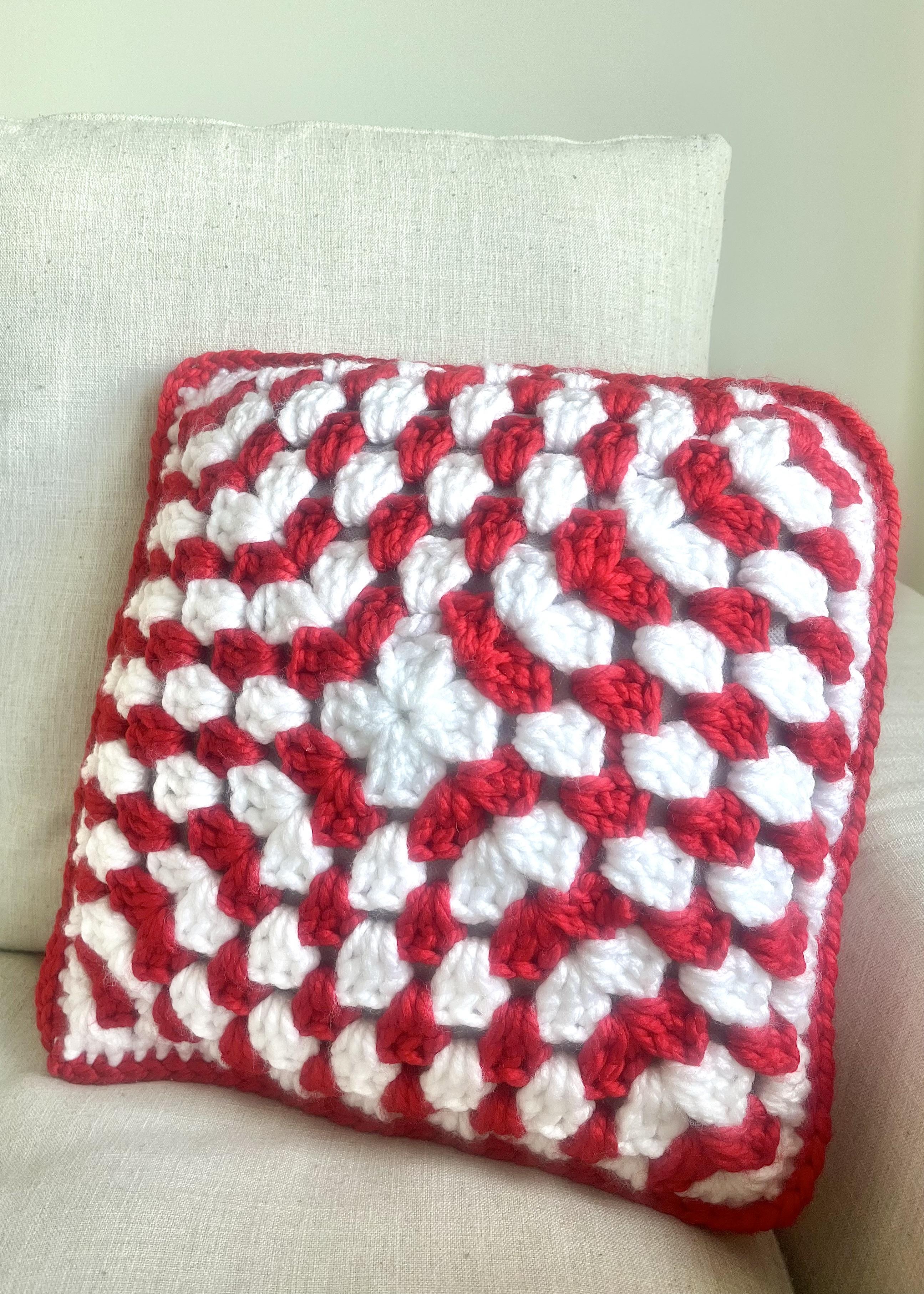 Candy Cane Throw Pillow