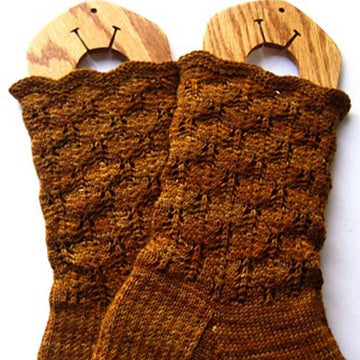Shetland Fir Cone Socks