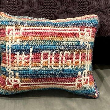 #Laugh Mosaic Pillow No 2