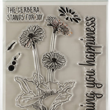Studio Light Veer & Moon Flower Language A6 Stamps - The Gerbera Stands For Joy