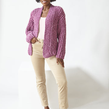 Cardigan and Sweater in King Cole Yummy Tweed - Leaflet