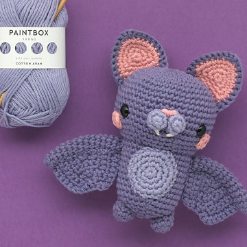 Oscar the Little Bat - Free Toy Crochet Pattern For Halloween in Paintbox Yarns Cotton Aran by Paintbox Yarns