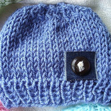 575 UNISEX KNITTED BEANIE HAT, and flower