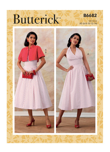 Butterick Misses' Dress and Jacket B6682 - Sewing Pattern