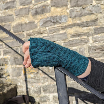 Symmetrical Stag Fingerless Gloves