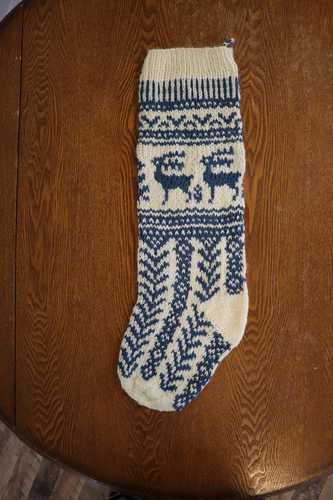 Nordic Reindeer Stocking