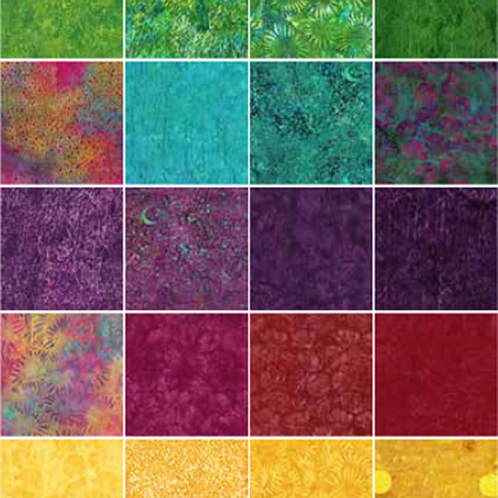Island Batik Garden Gems 2.5in Strip Roll - Garden-Gems-SP