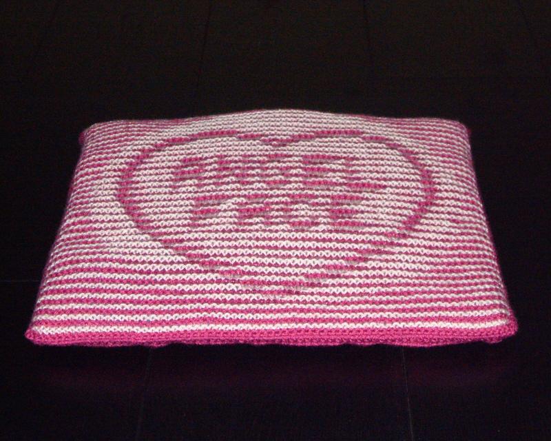 Love Hearts Illusion Blanket and Cushion