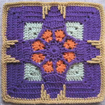 Holiday Ornament Afghan Square