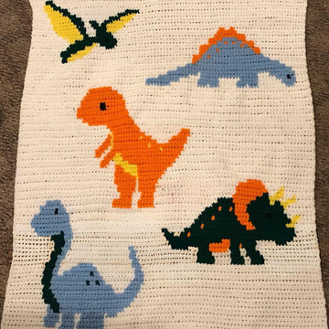 Dinosaur Baby Blanket