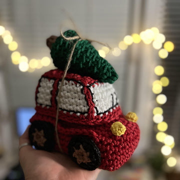 Christmas car basket