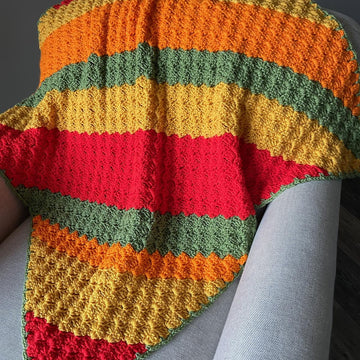 Fall Stripes C2C Afghan
