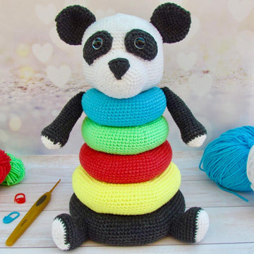 Panda Color Stacking rings toy