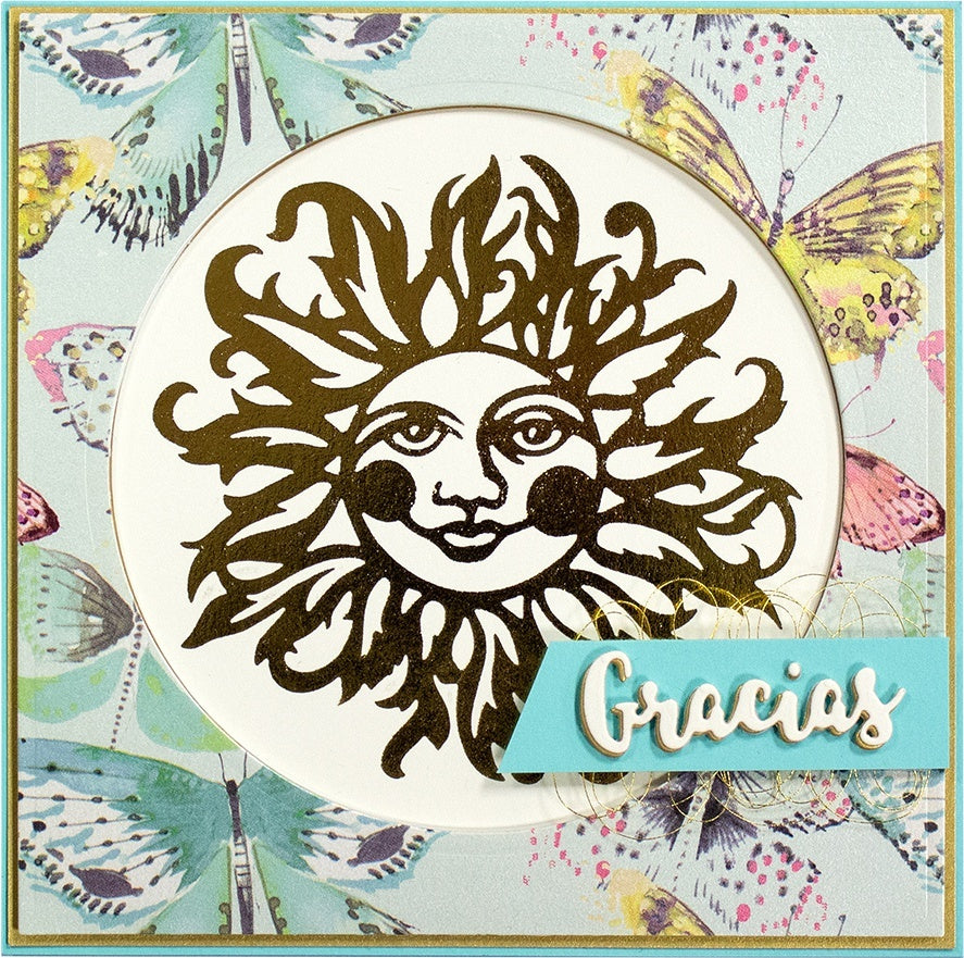 Spellbinders Glimmer Hot Foil Plate - Sun Face