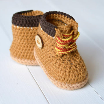 Baby Booties Timberland Style
