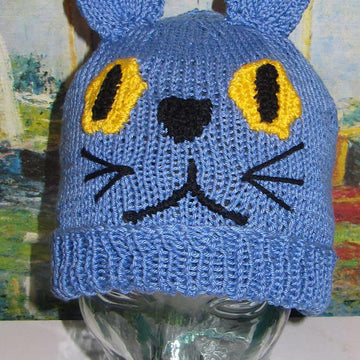 Blue Cat Beanie Animal Hat