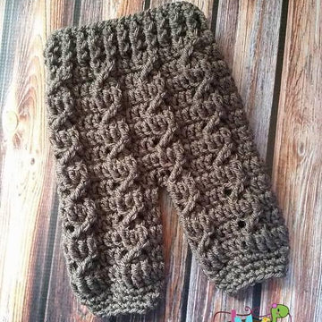 Cable Cross Baby Pants or Shorties