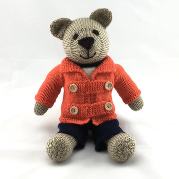 Toby teddy bear knitting pattern 19056