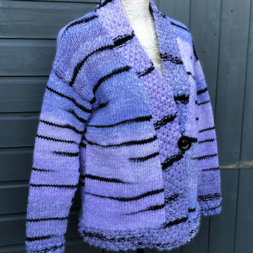 Boxy Jacket with Blackberry Stitch Borders