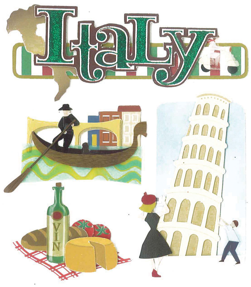 Jolee's Boutique Dimensional Stickers - Italy