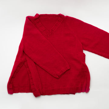 Snuggly V-Neck Sweater - Free Knitting Pattern For Women in Paintbox Yarns Baby DK