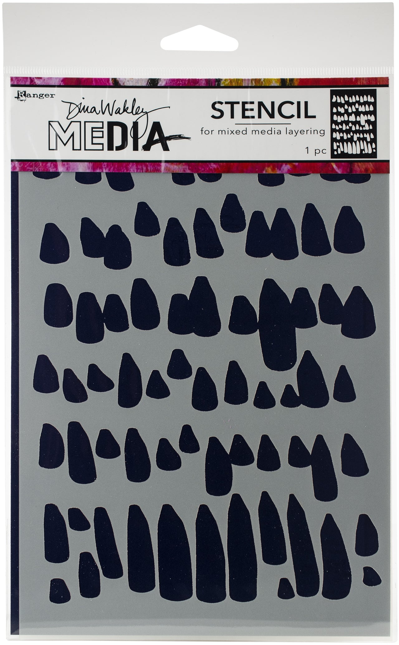 Ranger Dina Wakley Media Stencils 9"X6" - Petals