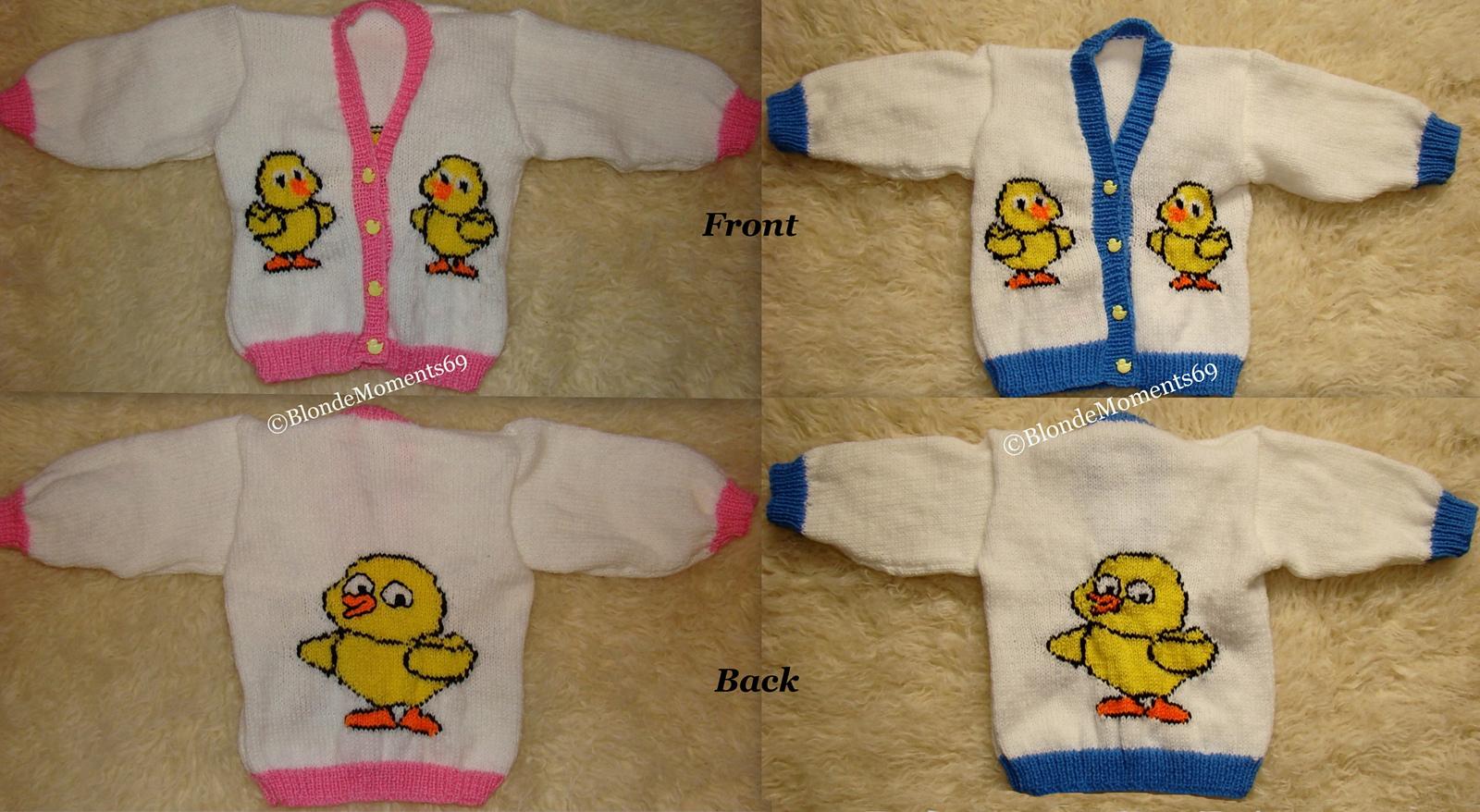 Cute Duck / Chick Cardigan for Baby / Toddler