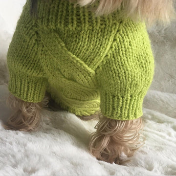 Lime Dog or Cat Sweater
